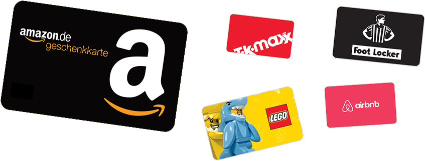 Gift cards you can redeem with Voltimum+